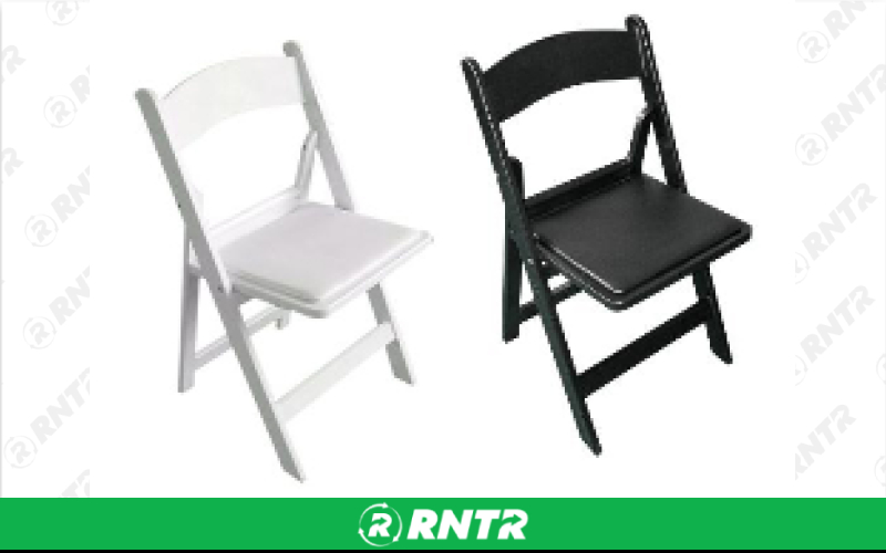 Generic Wedding White Padded Chair – For rent in Hiram, Georgia – Unlimited Party Rental | RNTR.com – Image 1 of 1
