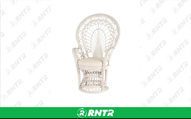 Generic White Wicker Chair - Wedding/Baby Shower – For rent in Hiram, Georgia – Unlimited Party Rental | RNTR.com – Image 1 of 1