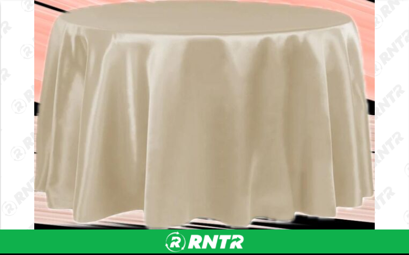Generic 120 Round Champagne Linen Table Cloth – For rent in piedmont, south-carolina – Crimsontlc Tables Linen and Chairs | RNTR.com – Image 1
