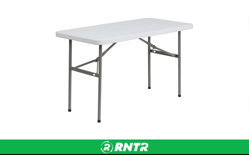Generic 4ft Rectangle Table – For rent in piedmont, south-carolina – Crimsontlc Tables Linen and Chairs | RNTR.com – Image 1