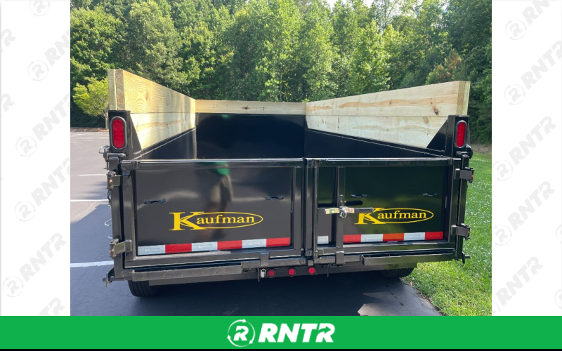 Kaufman 7' x 14' 14K Dump Trailer – For rent in Apex, North Carolina – Blue Collar Rental | RNTR.com – Image 2 of 3