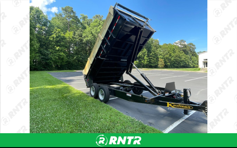 Kaufman 7' x 14' 14K Dump Trailer – For rent in Apex, North Carolina – Blue Collar Rental | RNTR.com – Image 3 of 3