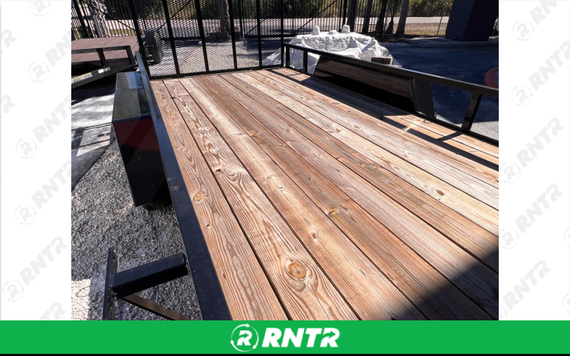 AJ Trailer 7x14 Utility Trailer - Tandem Axle – For rent in Fort Myers, Florida – BDCH Holdings LLC | RNTR.com – Image 4 of 7