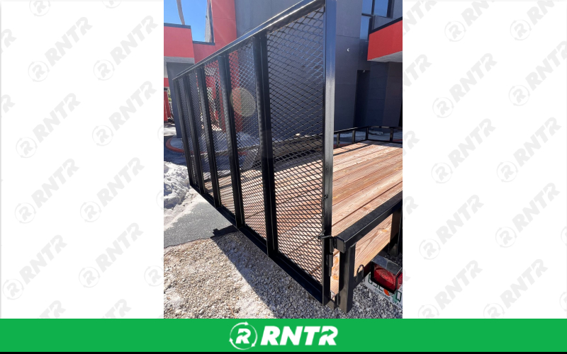 AJ Trailer 7x14 Utility Trailer - Tandem Axle – For rent in Fort Myers, Florida – BDCH Holdings LLC | RNTR.com – Image 6 of 7