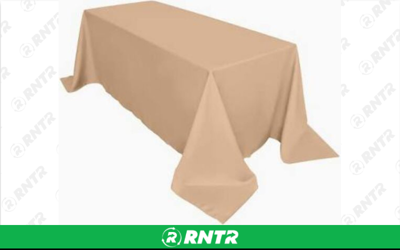 Generic 90 x 132 Tan/Nude Table Cloth – For rent in piedmont, south-carolina – Crimsontlc Tables Linen and Chairs | RNTR.com – Image 1