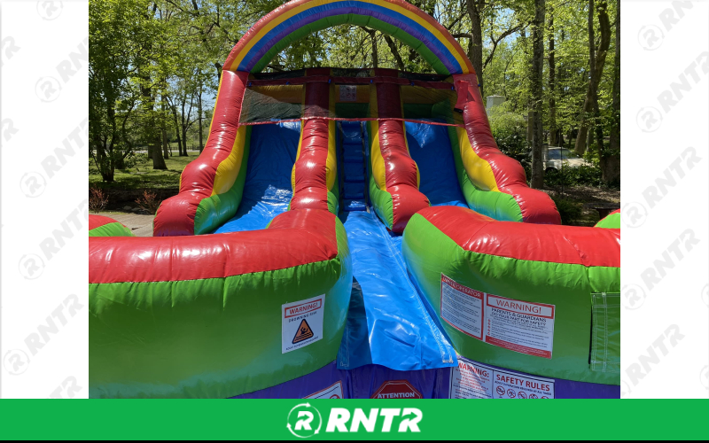 Generic BACKYARD DOUBLE SLIDE (WET OR DRY) – For rent in nashville, tennessee – Backyard Bounce LLC | RNTR.com – Image 1