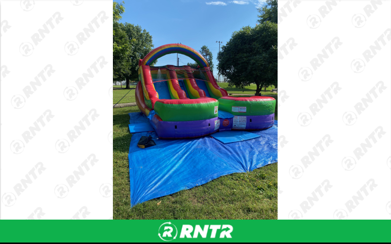 Generic BACKYARD DOUBLE SLIDE (WET OR DRY) – For rent in Nashville, Tennessee – Backyard Bounce LLC | RNTR.com – Image 2 of 2