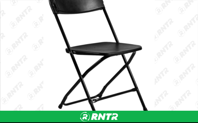 Generic Black Plastic Folding Chair – For rent in skokie, illinois – Evento | RNTR.com – Image 1