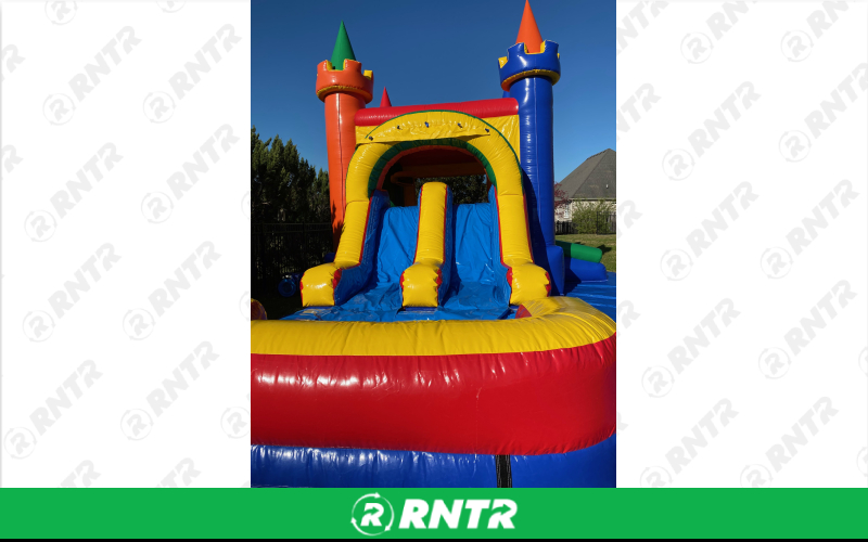 Generic CASTLE - DUAL SLIDE COMBO (WET OR DRY) – For rent in nashville, tennessee – Backyard Bounce LLC | RNTR.com – Image 1