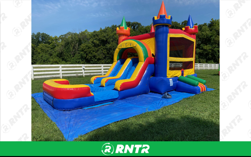Generic CASTLE - DUAL SLIDE COMBO (WET OR DRY) – For rent in Nashville, Tennessee – Backyard Bounce LLC | RNTR.com – Image 2 of 3
