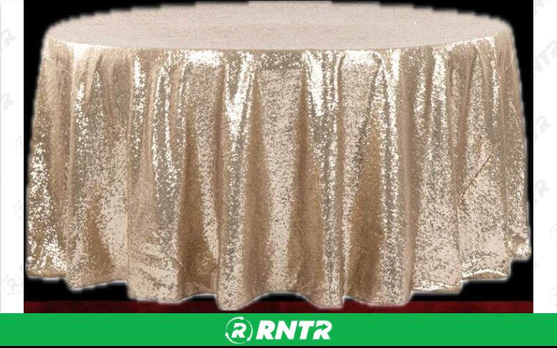 Generic Champagne Sequin Table Cloth – For rent in dacula, georgia – CrimsonTLC | RNTR.com – Image 1
