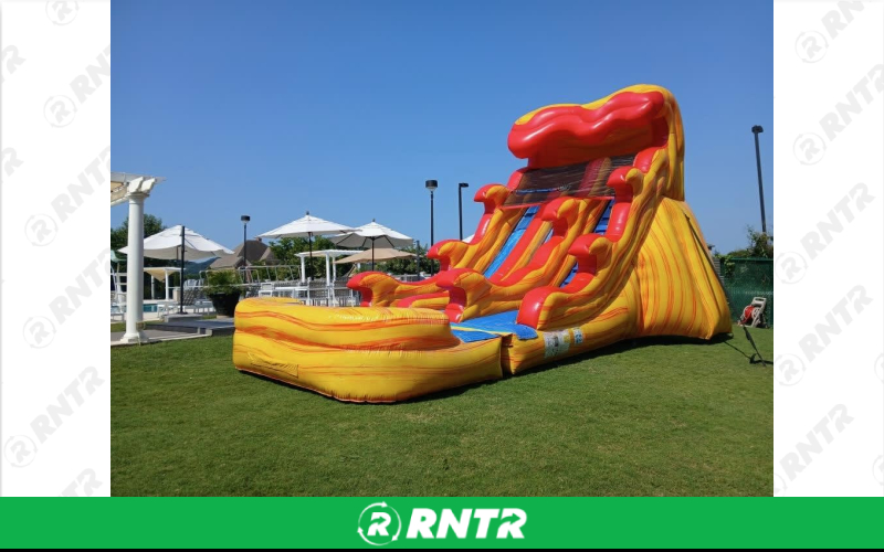 Generic FLAMMIN' WAVE - DUAL LANE WATER SLIDE – For rent in Nashville, Tennessee – Backyard Bounce LLC | RNTR.com – Image 3 of 3