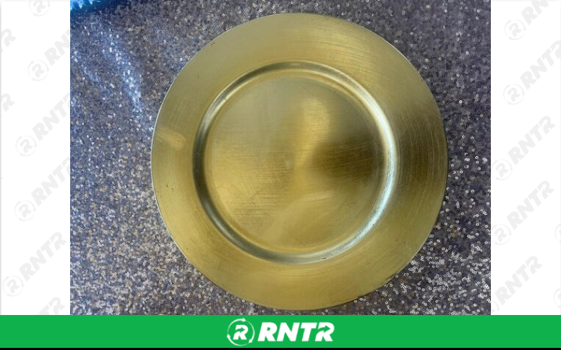Generic Gold Acrylic Charger – For rent in dacula, georgia – CrimsonTLC | RNTR.com – Image 1