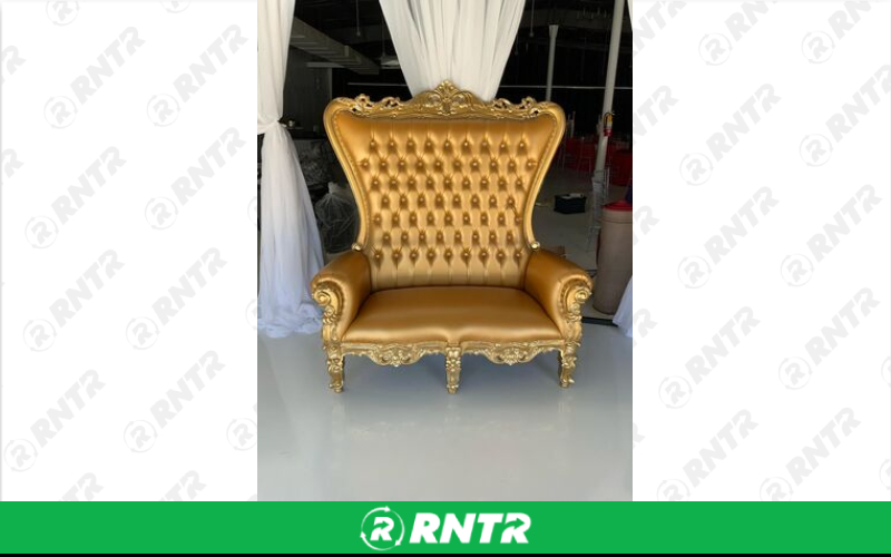 Generic Gold Love Set Throne Chair – For rent in piedmont, south-carolina – Crimsontlc Tables Linen and Chairs | RNTR.com – Image 1