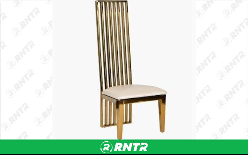 Generic High Back Gold Chair – For rent in piedmont, south-carolina – Crimsontlc Tables Linen and Chairs | RNTR.com – Image 1