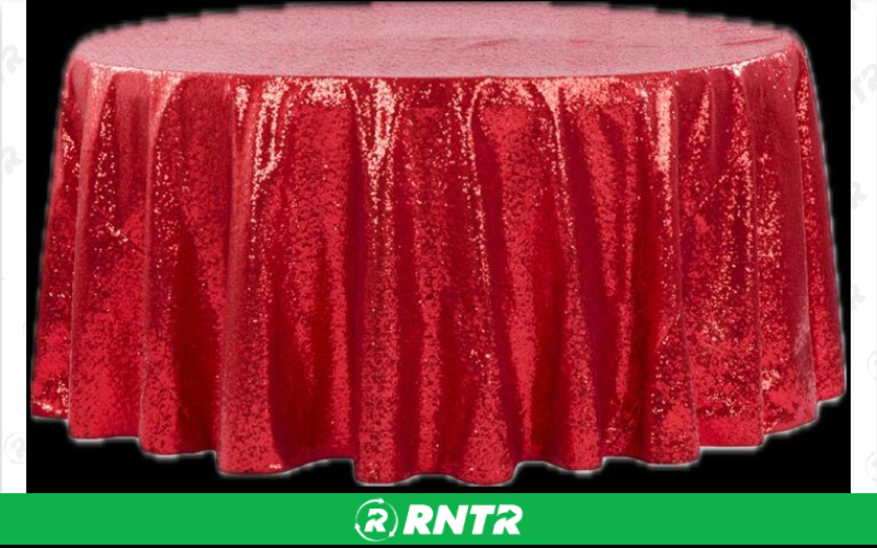 Generic Red Apple Sequin Table Cloth – For rent in dacula, georgia – CrimsonTLC | RNTR.com – Image 1
