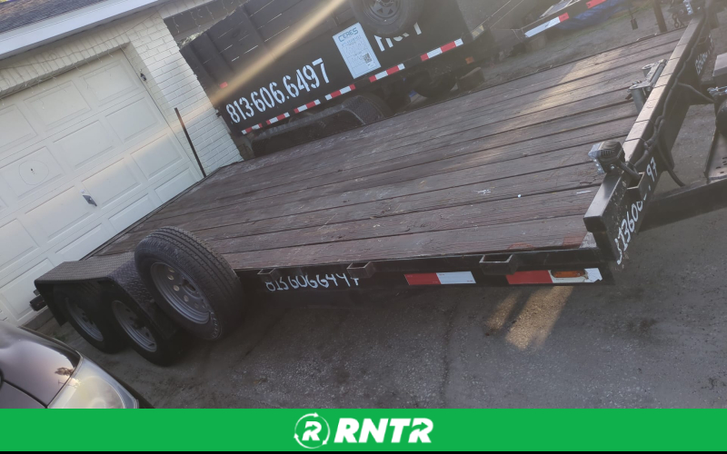Fladbet Remolque de plataforma 20x7 – Construcción y equipos – For rent in Tampa, Florida – H&Y Rental  Trailer | RNTR.com – Image 3 of 3