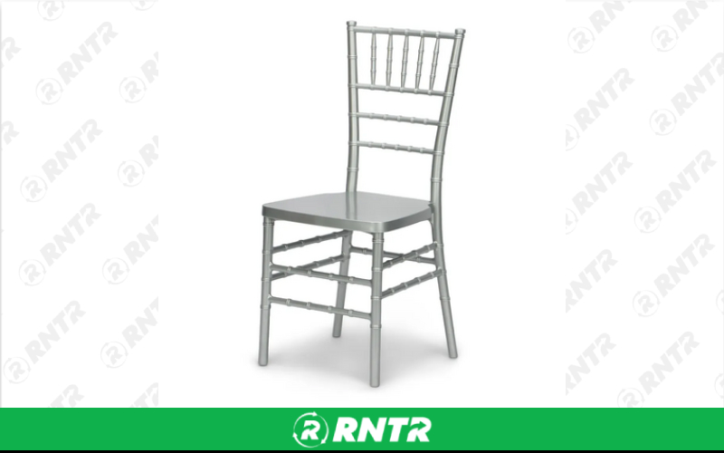 Generic Silver Chiavari Chair – For rent in piedmont, south-carolina – Crimsontlc Tables Linen and Chairs | RNTR.com – Image 1