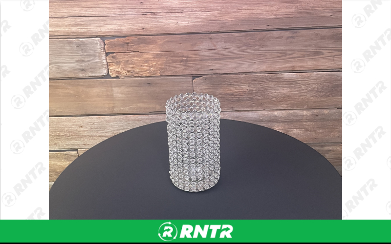Generic 10 Cylinder Centerpiece (Silver/Crystal) – For rent in indianapolis, indiana – Ace Party Rental | RNTR.com – Image 1