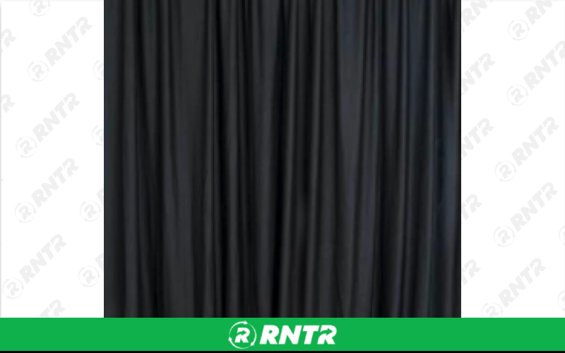 Generic 10' Polyester Drape Black – For rent in indianapolis, indiana – Ace Party Rental | RNTR.com – Image 1