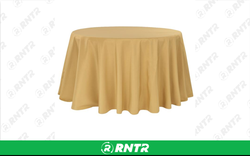 Generic 108 Round Polyester (Gold) – For rent in indianapolis, indiana – Ace Party Rental | RNTR.com – Image 1