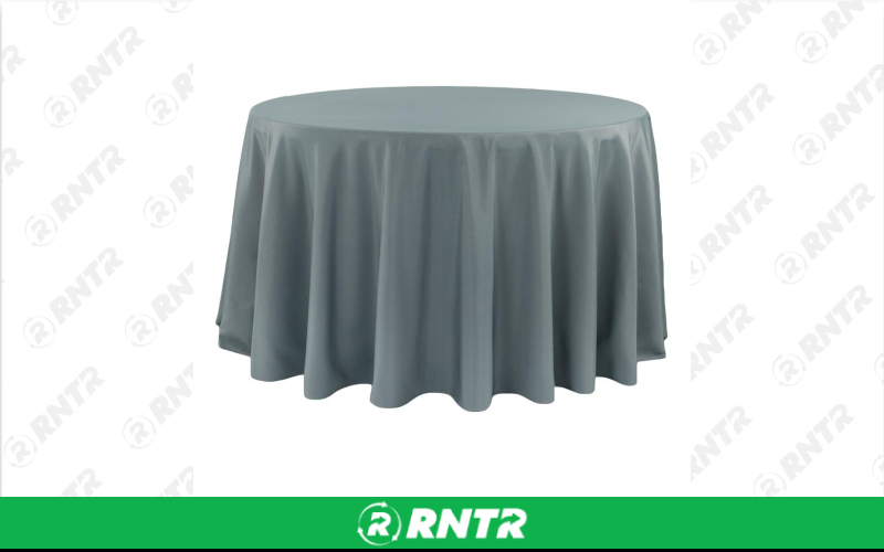 Generic 108 Round Polyester (Gray) – For rent in indianapolis, indiana – Ace Party Rental | RNTR.com – Image 1