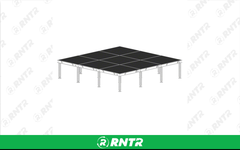 Generic 12' x 12' Stage – For rent in indianapolis, indiana – Ace Party Rental | RNTR.com – Image 1