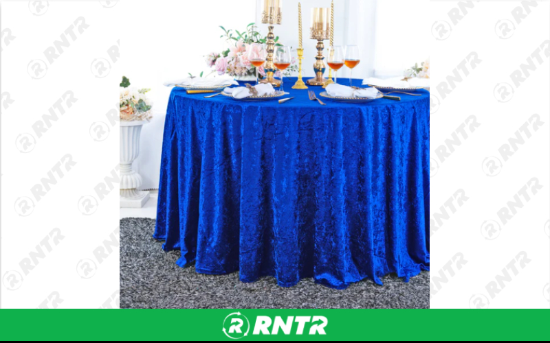 Generic 120 Round Crush Velvet (Royal Blue) – For rent in indianapolis, indiana – Ace Party Rental | RNTR.com – Image 1