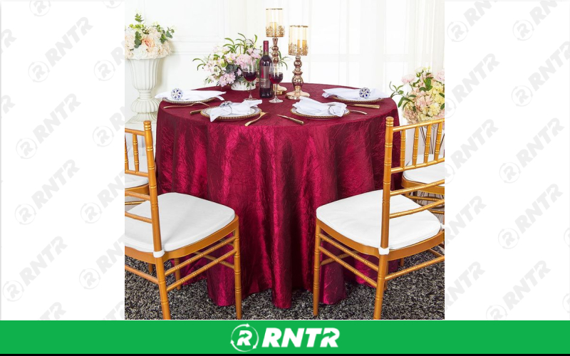 Generic 120 Round Crushed (Burgundy) – For rent in indianapolis, indiana – Ace Party Rental | RNTR.com – Image 1