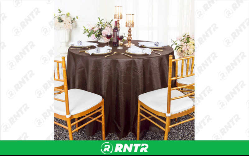 Generic 120 Round Crushed (Chocolate) – For rent in indianapolis, indiana – Ace Party Rental | RNTR.com – Image 1