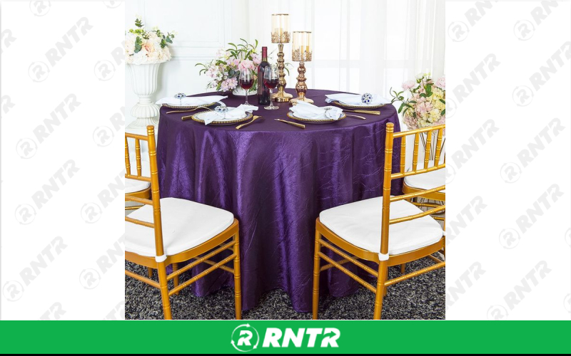 Generic 120 Round Crushed (Eggplant) – For rent in indianapolis, indiana – Ace Party Rental | RNTR.com – Image 1