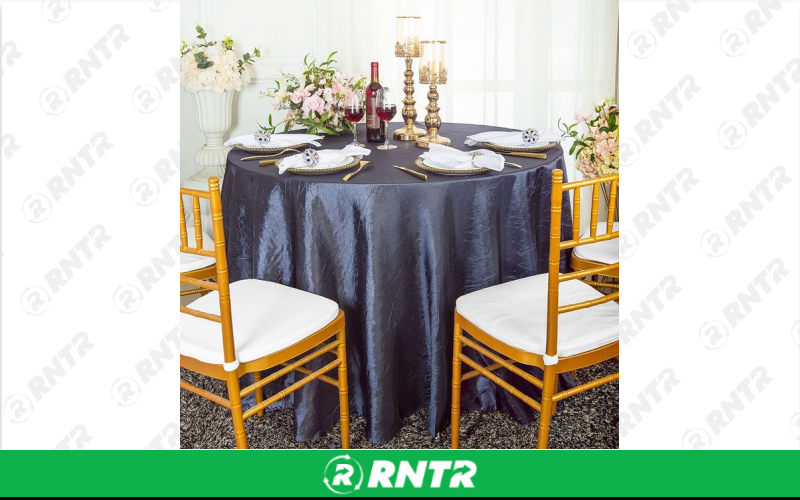 Generic 120 Round Crushed (Pewter Grey) – For rent in indianapolis, indiana – Ace Party Rental | RNTR.com – Image 1