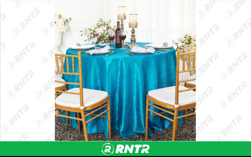 Generic 120 Round Crushed (Turquoise) – For rent in indianapolis, indiana – Ace Party Rental | RNTR.com – Image 1