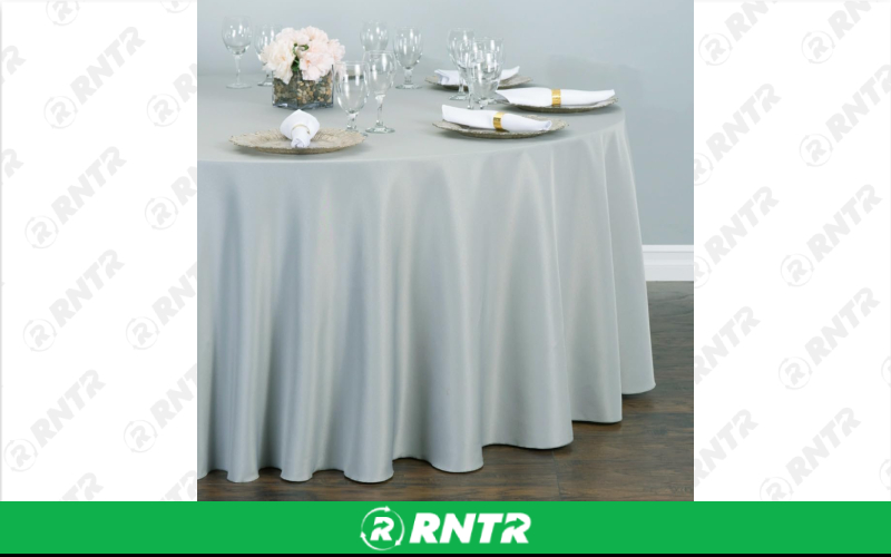 Generic 120 Round Polyester (Blue Gray) – For rent in indianapolis, indiana – Ace Party Rental | RNTR.com – Image 1