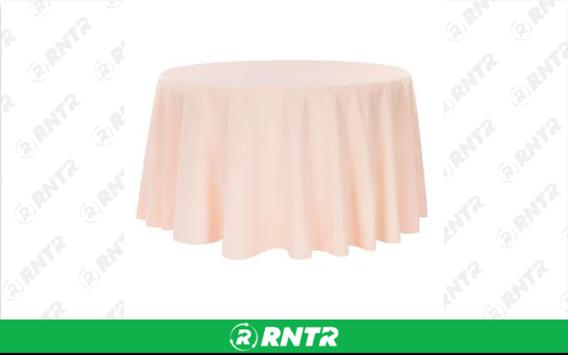 Generic 120 Round Polyester (Blush) – For rent in indianapolis, indiana – Ace Party Rental | RNTR.com – Image 1