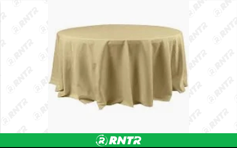 Generic 120 Round Polyester (Champagne) – For rent in indianapolis, indiana – Ace Party Rental | RNTR.com – Image 1