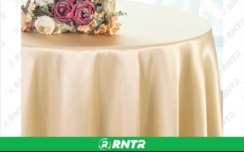 Generic 120 Round Satin (Champagne) – For rent in indianapolis, indiana – Ace Party Rental | RNTR.com – Image 1