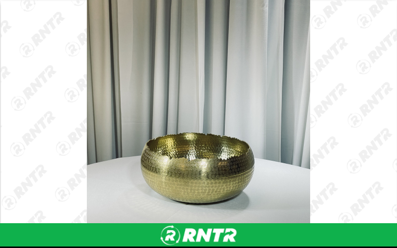 Generic 13 Hammered Bowl (Gold) – For rent in indianapolis, indiana – Ace Party Rental | RNTR.com – Image 1
