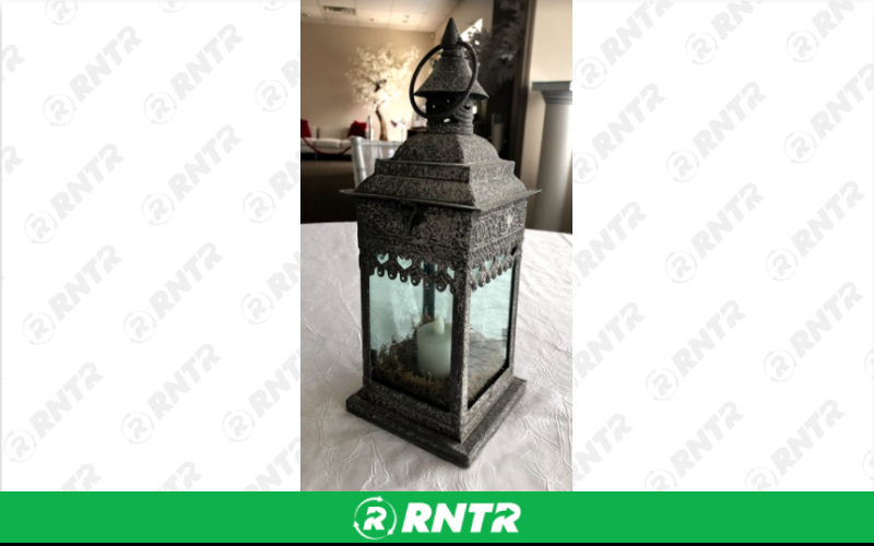 Generic 13 Square Lantern (Gray) – For rent in indianapolis, indiana – Ace Party Rental | RNTR.com – Image 1