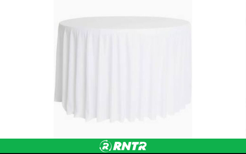 Generic 132 Round Linen - White – For rent in salt-lake-city, utah – All CIty Event Rentals | RNTR.com – Image 1