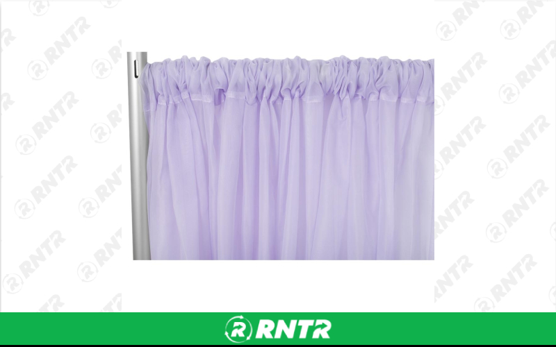 Generic 14' Sheer Drape Lavender – For rent in indianapolis, indiana – Ace Party Rental | RNTR.com – Image 1