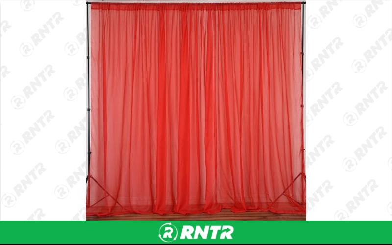 Generic 16' Sheer Drape Panel (Coral) (D467) – For rent in indianapolis, indiana – Ace Party Rental | RNTR.com – Image 1