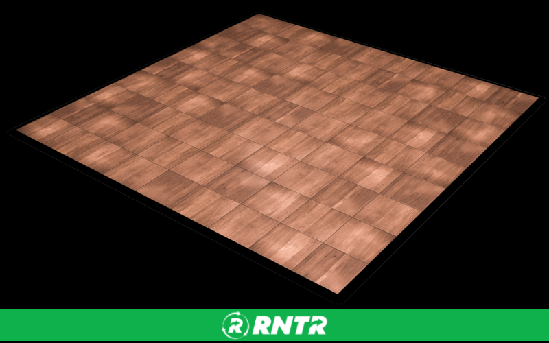 Generic 18' x 24' Snaplock Dance Floor (Dark Maple/Indoor) – For rent in indianapolis, indiana – Ace Party Rental | RNTR.com – Image 1