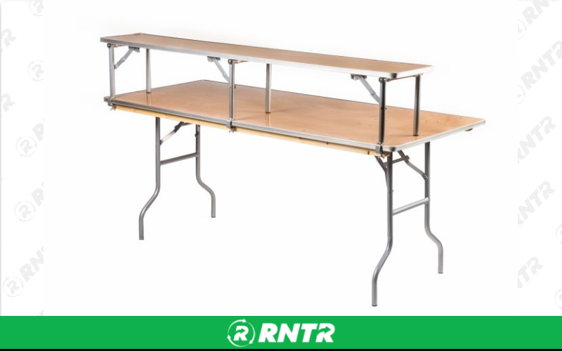 Generic 2 Tier 6' Bar Table Kit – For rent in indianapolis, indiana – Ace Party Rental | RNTR.com – Image 1