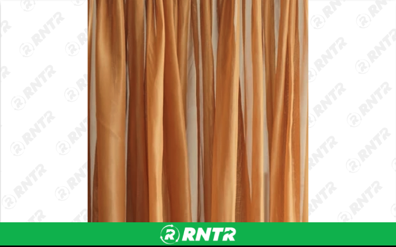 Generic 20' Sheer Drape Panel (Gold) (D467) – For rent in indianapolis, indiana – Ace Party Rental | RNTR.com – Image 1