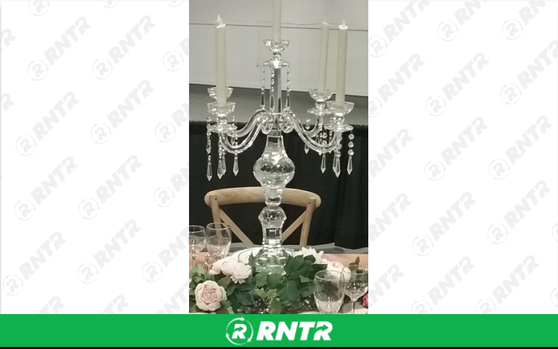 Generic 21 King Candelabra (Crystal) – For rent in indianapolis, indiana – Ace Party Rental | RNTR.com – Image 1