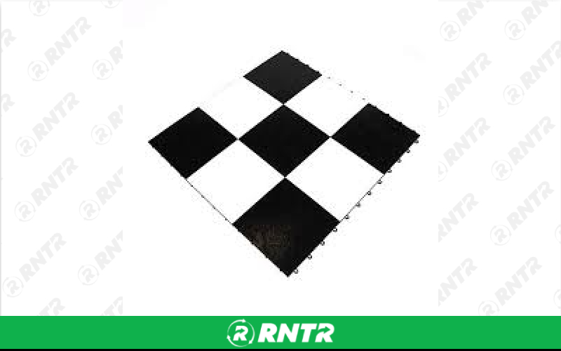 Generic 24' x 24' Snaplock Dance Floor (Black and White Checkered) – For rent in indianapolis, indiana – Ace Party Rental | RNTR.com – Image 1