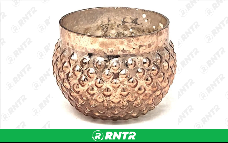 Generic 3 Mercury Beaded Votive (Rose Gold) – For rent in indianapolis, indiana – Ace Party Rental | RNTR.com – Image 1