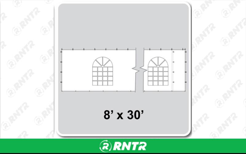 Generic 30' Sidewall Cathedral Window White – For rent in fort-madison, iowa – Complete Rental | RNTR.com – Image 1