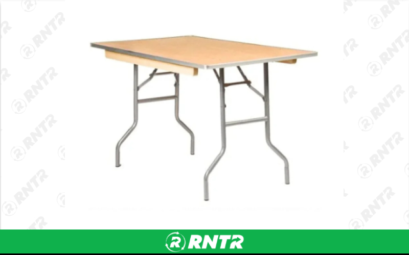 Generic 4' Banquet Table (48 x 30) – For rent in Indianapolis, Indiana – Ace Party Rental | RNTR.com – Image 2 of 2